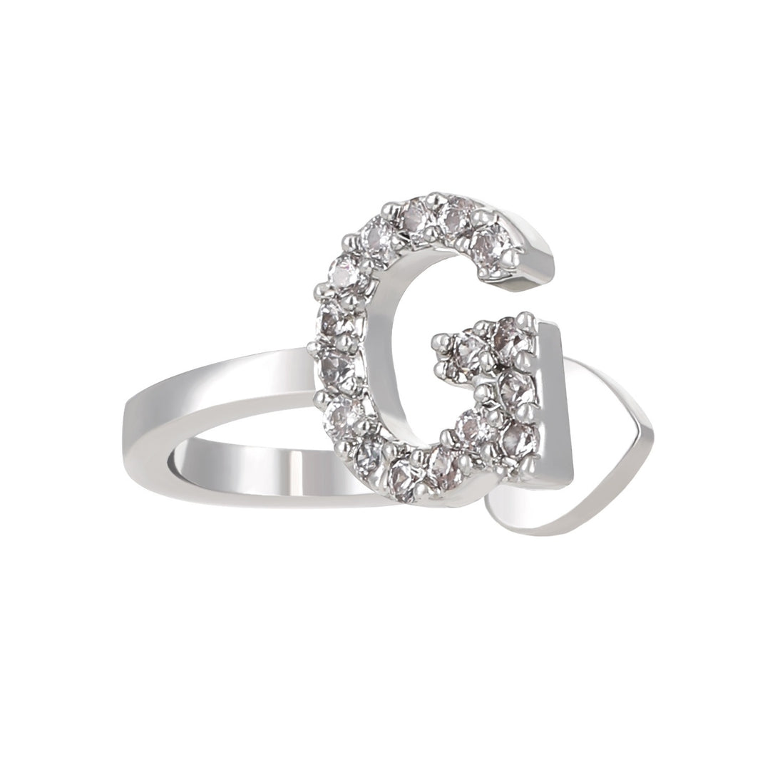 Trendy Minimalist CZ Initial Ear Cuffs / Studs