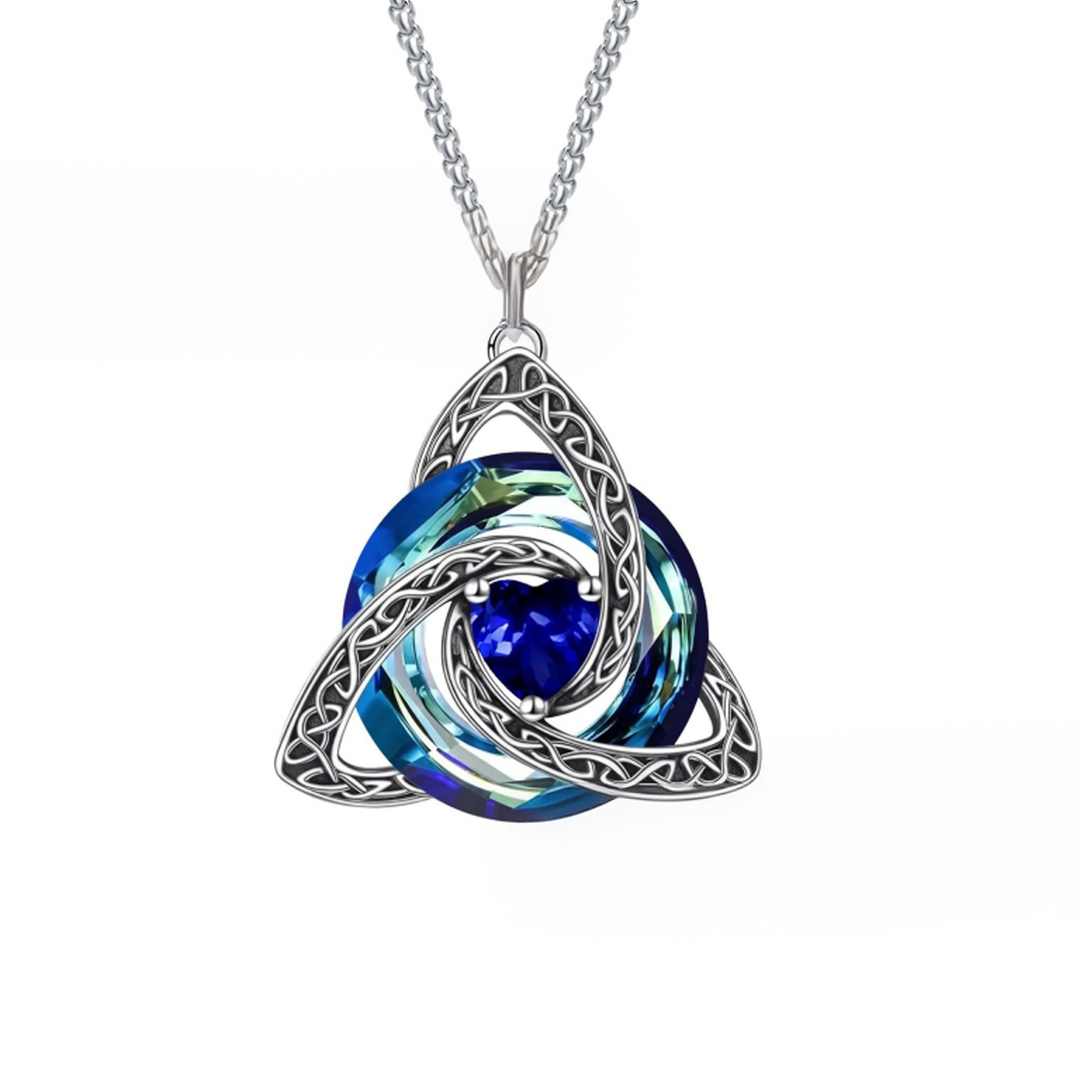 Guardian Amulet Vintage Witch's Knot Birthstone Necklace