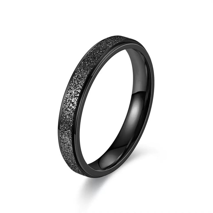 Whispering Stardust Sandblasted Glitter Spinner Ring