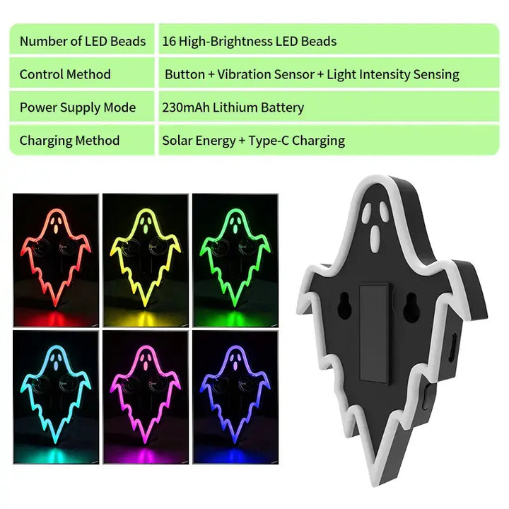 Halloween Limited Neon Ghost/Bat Car Ambient Light