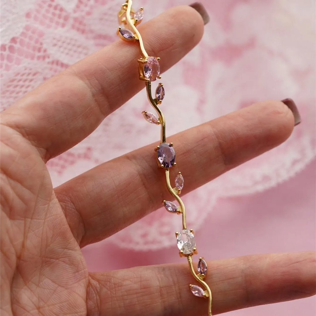 Pastel Tulip Floral Bracelet