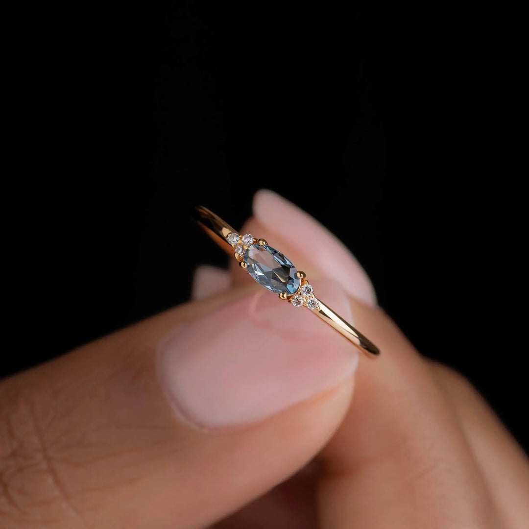 Choosing Peace Minimal Oval Cut Ring