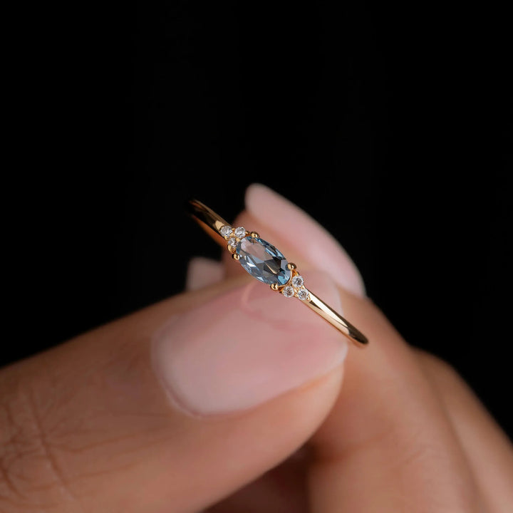 Choosing Peace Minimal Oval Cut Ring