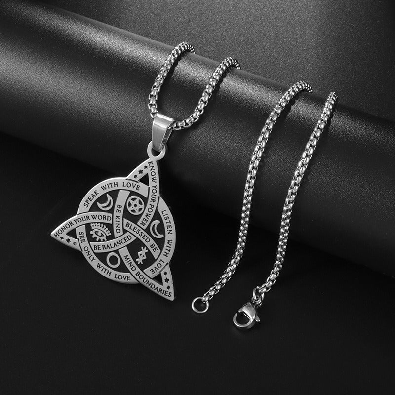 Celtic Witch's 8-Point Talisman Necklace