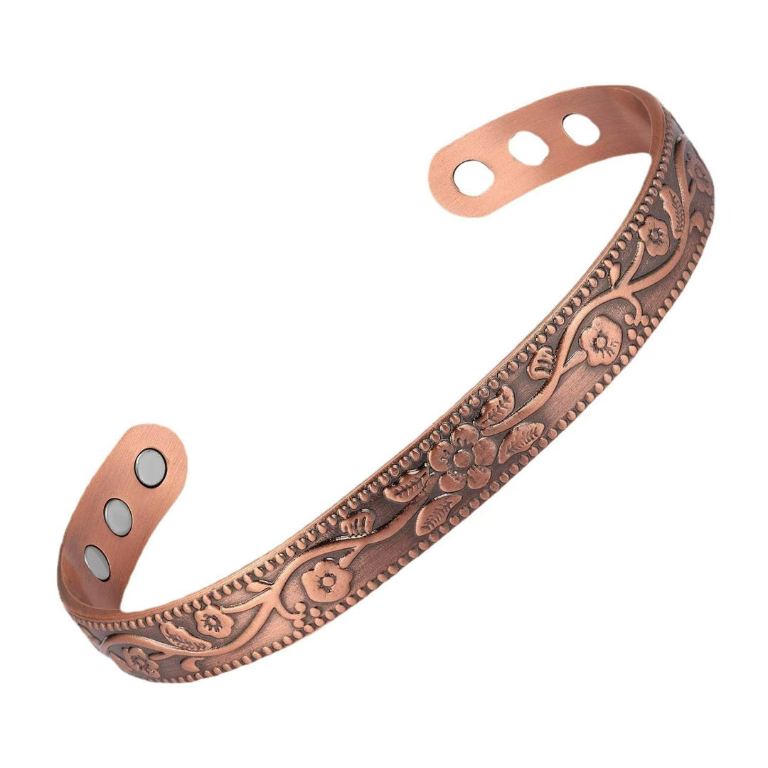 Pure Copper Magnetic Bracelet Ring Set
