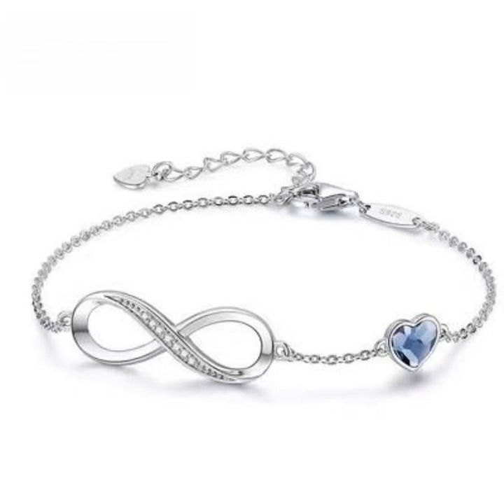 S925 Silver Pavé Infinity Symbol Bracelet