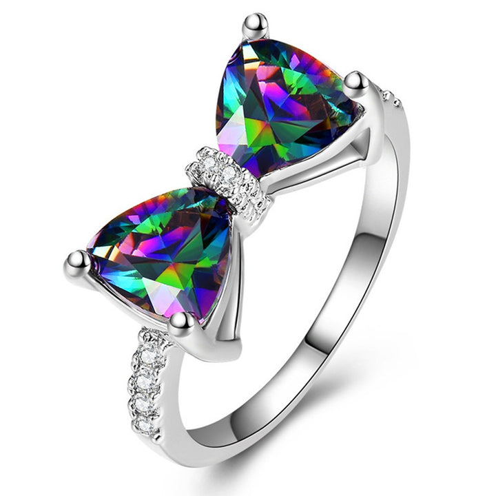 Dainty Bow Knot CZ Ring