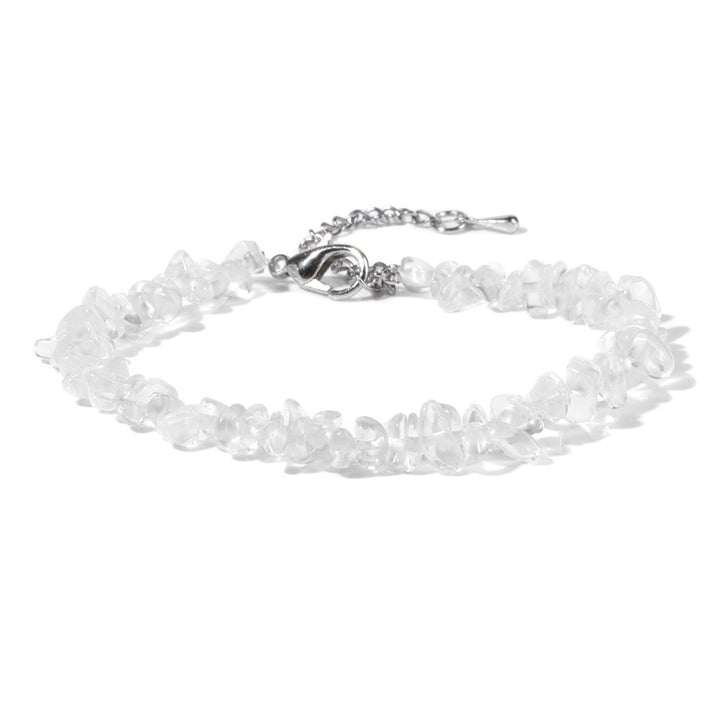 Natural Crystal Chip Adjustable Bracelets