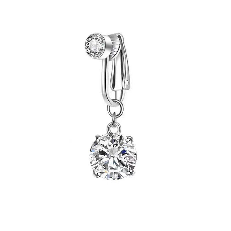 Sterling Silver Non-Piercing Belly Button Ring Set