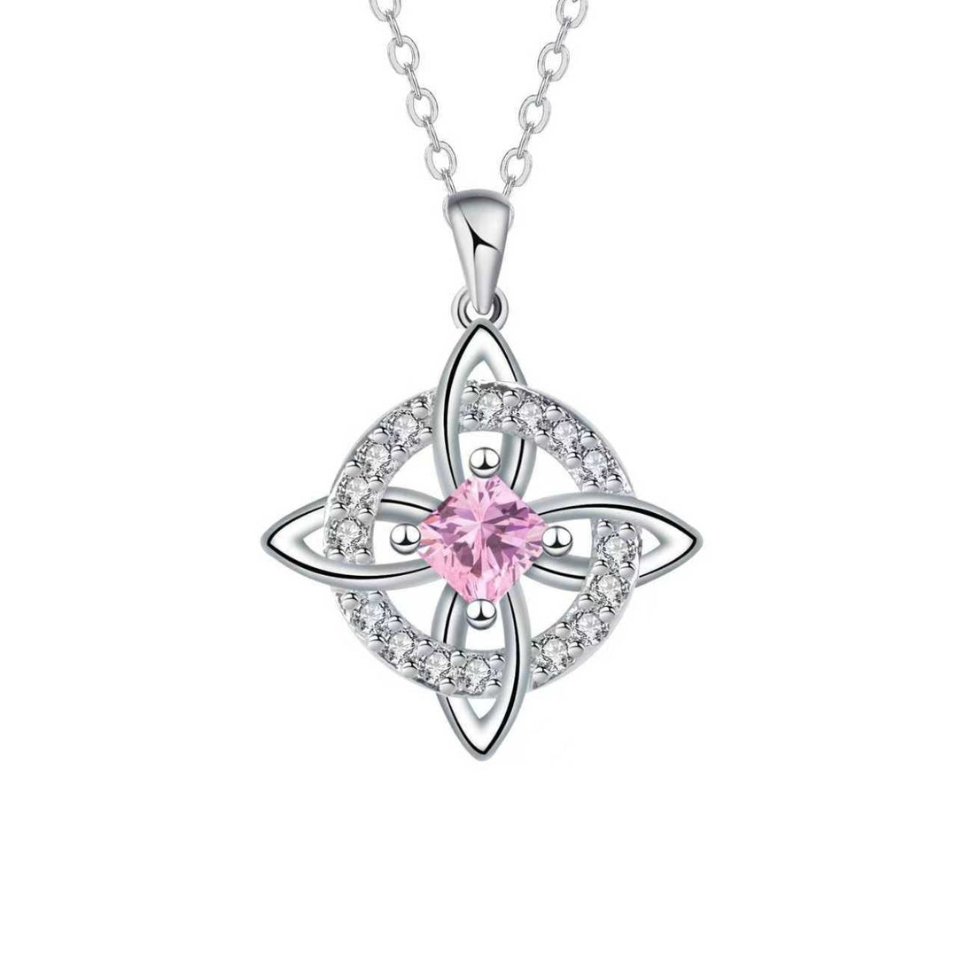 Star Spirit Guardian · S925 Sterling Silver Celtic Witches Knot Birthstone Necklace