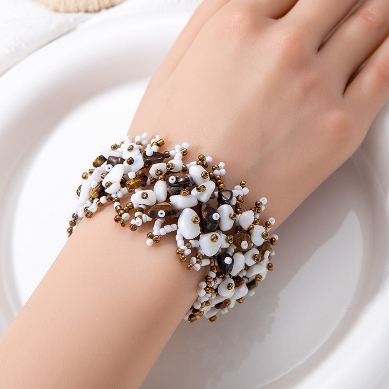Boho Natural Chip Stone Bracelet