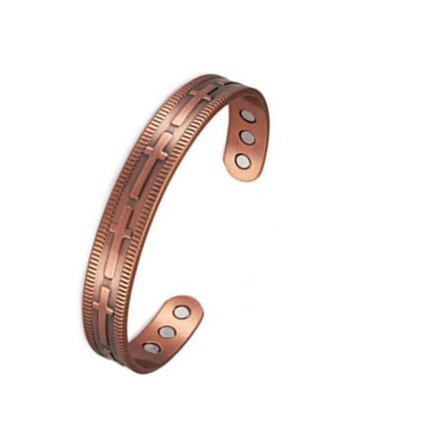 Pure Copper Magnetic Bracelet Ring Set