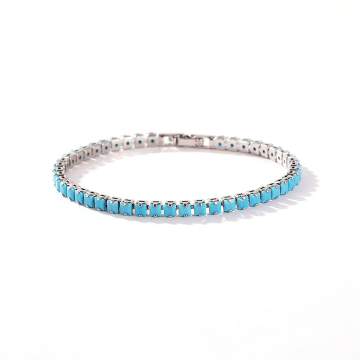 Turquoise Breeze Natural Baguette Turquoise Tennis Bracelet