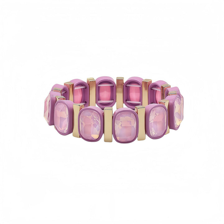 Vintage Y2K Crystal Enamel Stretch Bracelet