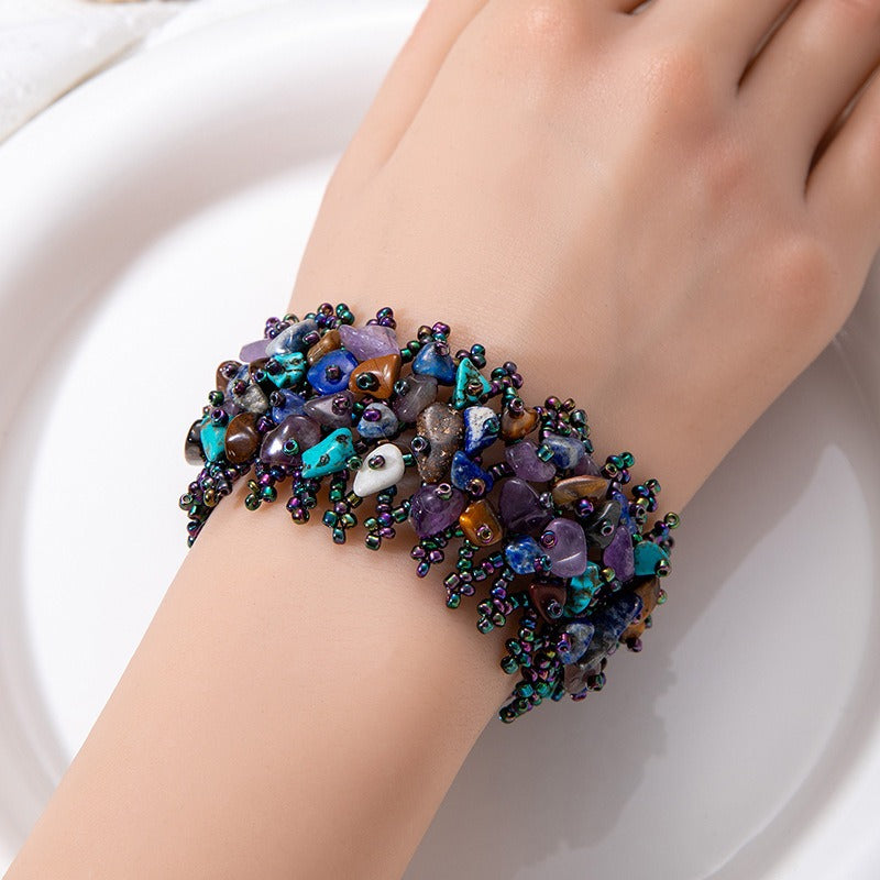 Boho Natural Chip Stone Bracelet
