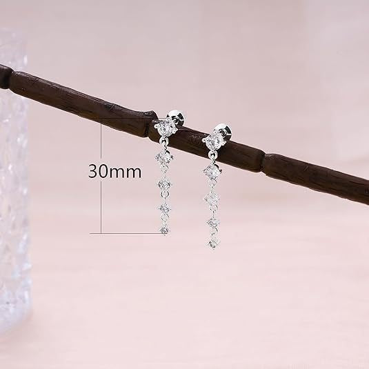Starlit Stack S925 Silver Diamond Earring Set Versatile Elegance at Your Ears