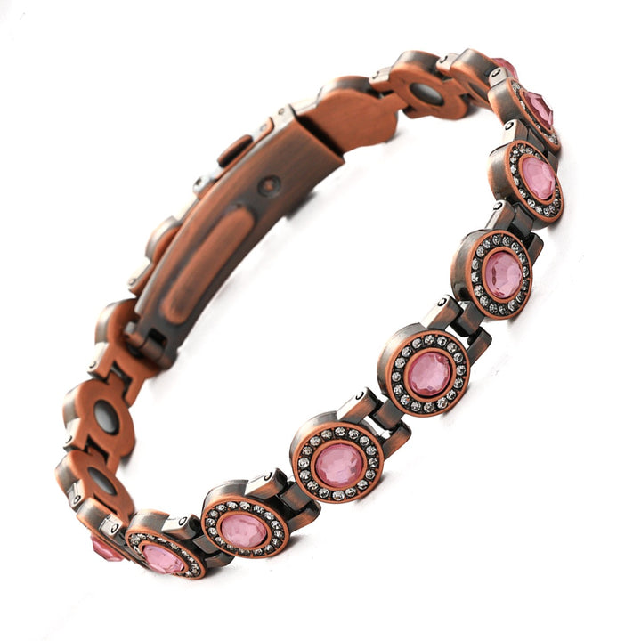 Crystal Energy Luxury Pavé Magnetic Therapy Bracelet