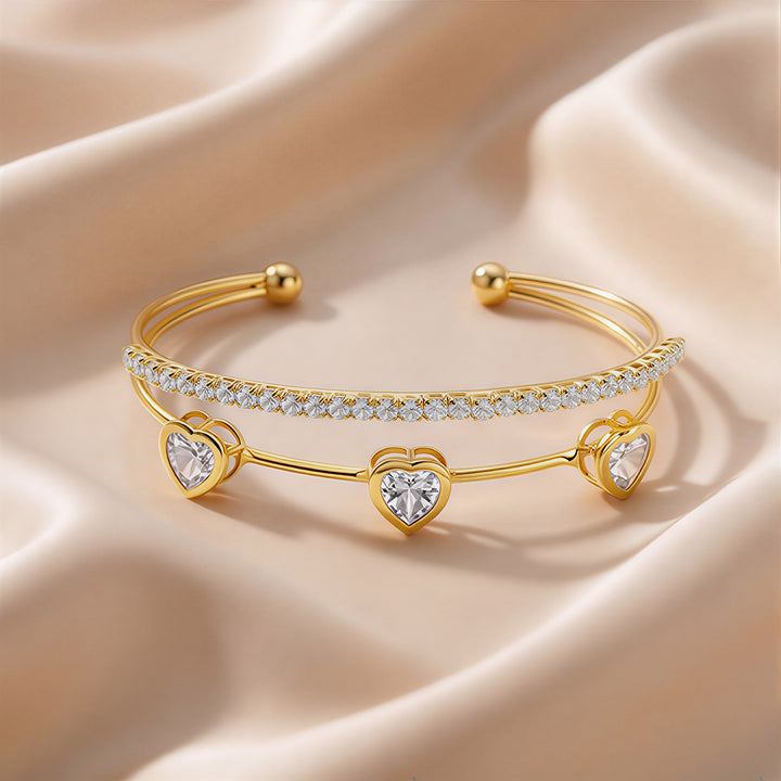 S925 Sterling Silver 3D Floral Cuff Bracelet