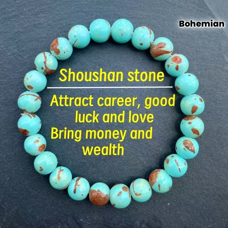 Crystal Energy Bracelet - Natural Gemstone Luck Bracelet European & American Niche Healing-Style Jewelry