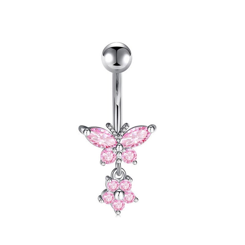 Sterling Silver Non-Piercing Belly Button Ring Set