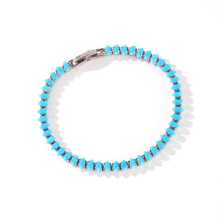 Turquoise Breeze Natural Baguette Turquoise Tennis Bracelet