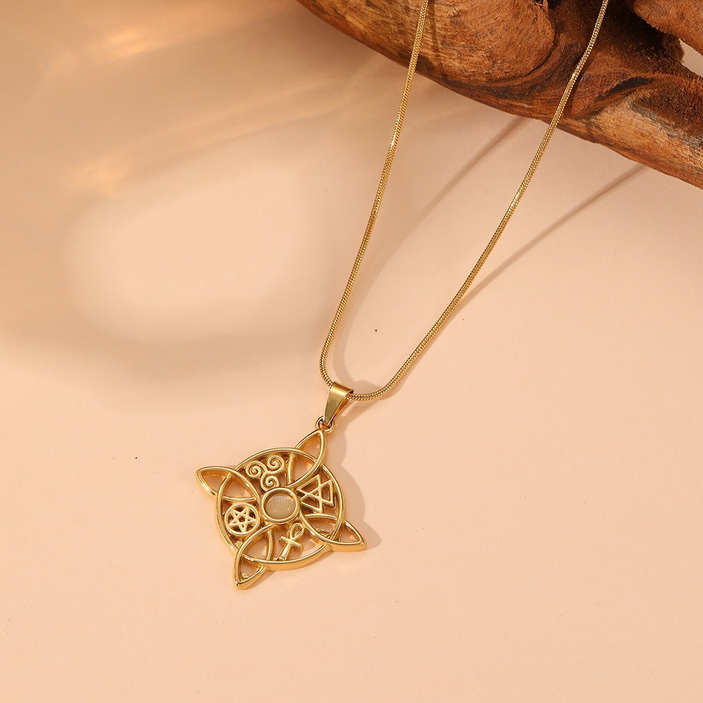 Vintage Celtic Knot Amulet Necklace