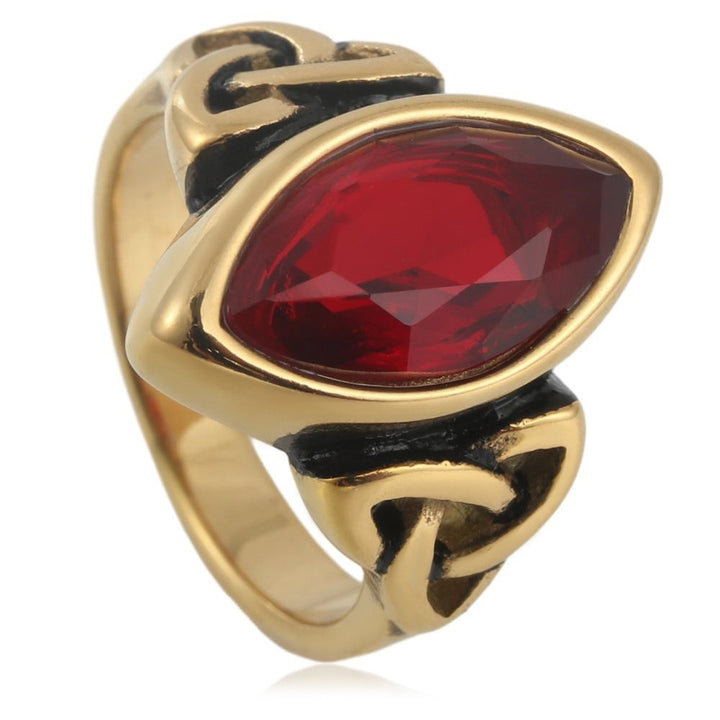 Vintage Celtic Knot Marquise Ring