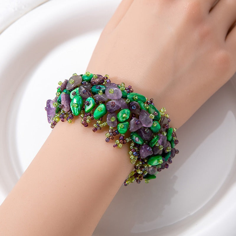 Boho Natural Chip Stone Bracelet