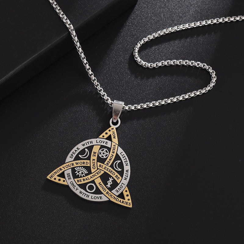 Celtic Witch's 8-Point Talisman Necklace