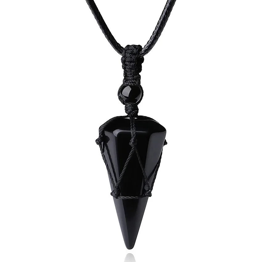Multi-Style Obsidian Energy Necklace