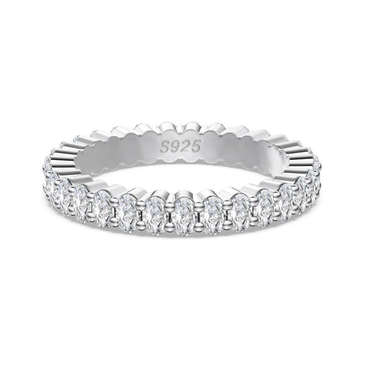S925 Sterling Silver Moissanite Eternity Band Collection