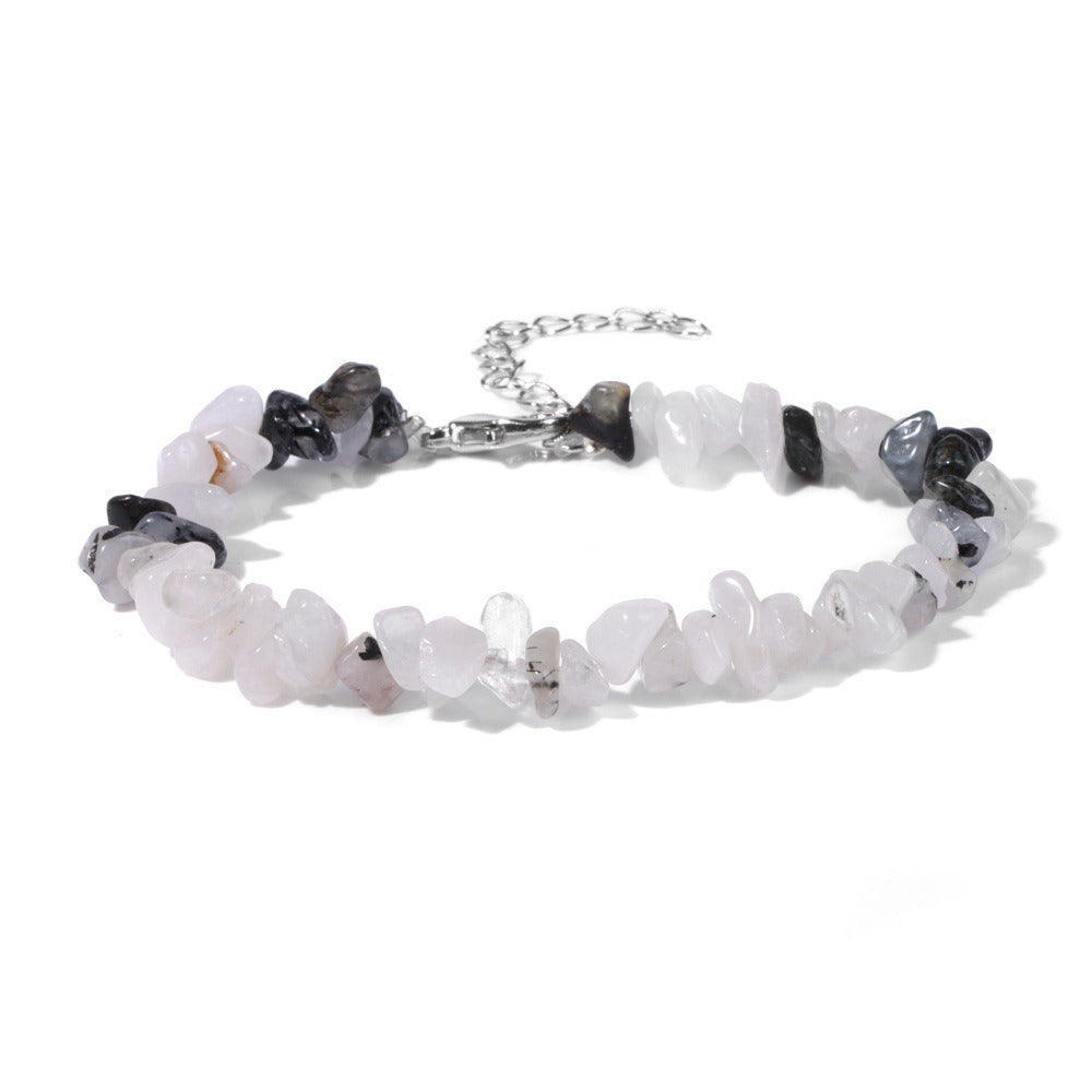 Natural Crystal Chip Adjustable Bracelets