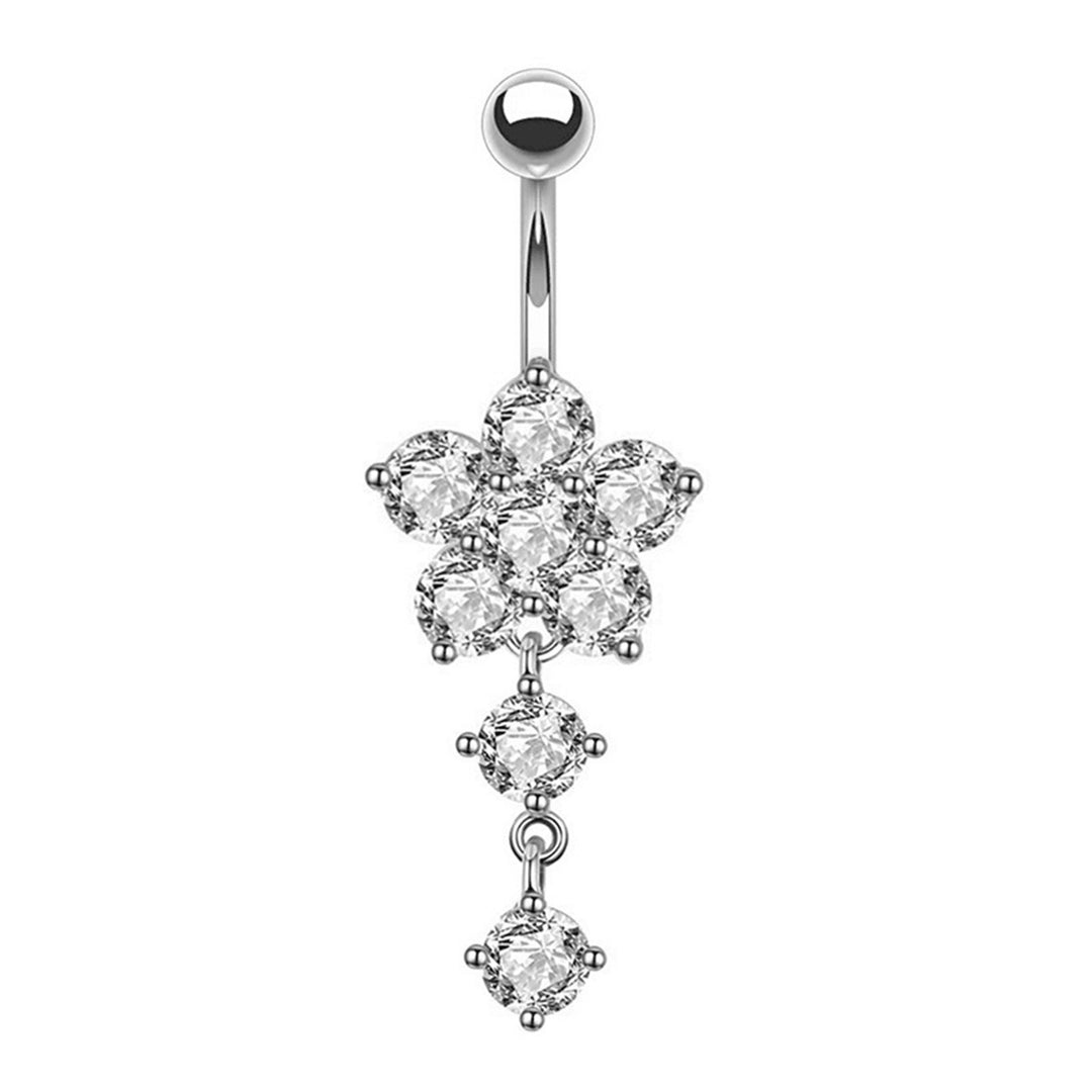 Sterling Silver Non-Piercing Belly Button Ring Set