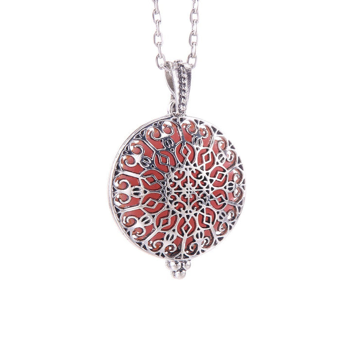 Vintage Antique Bronze/Silver Aromatherapy Essential Oil Diffuser Necklace