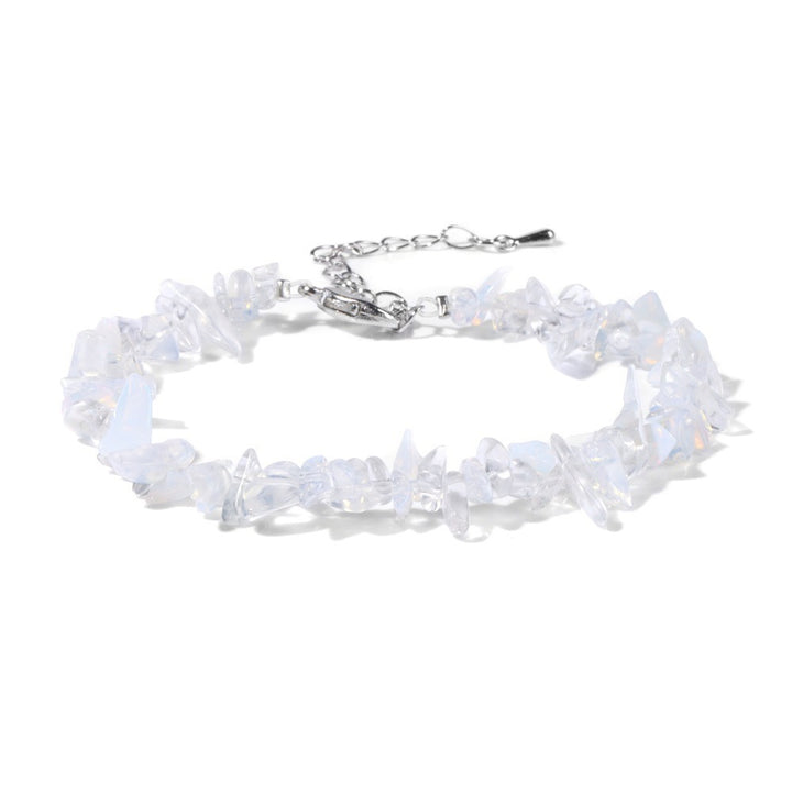 Natural Crystal Chip Adjustable Bracelets