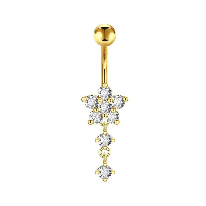 Sterling Silver Non-Piercing Belly Button Ring Set