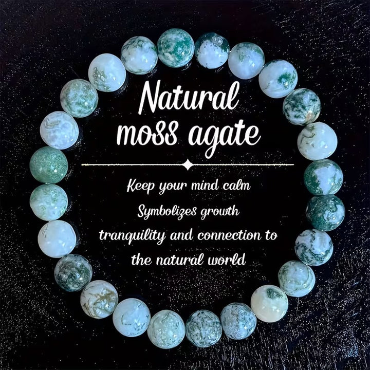 Crystal Energy Bracelet - Natural Gemstone Luck Bracelet European & American Niche Healing-Style Jewelry