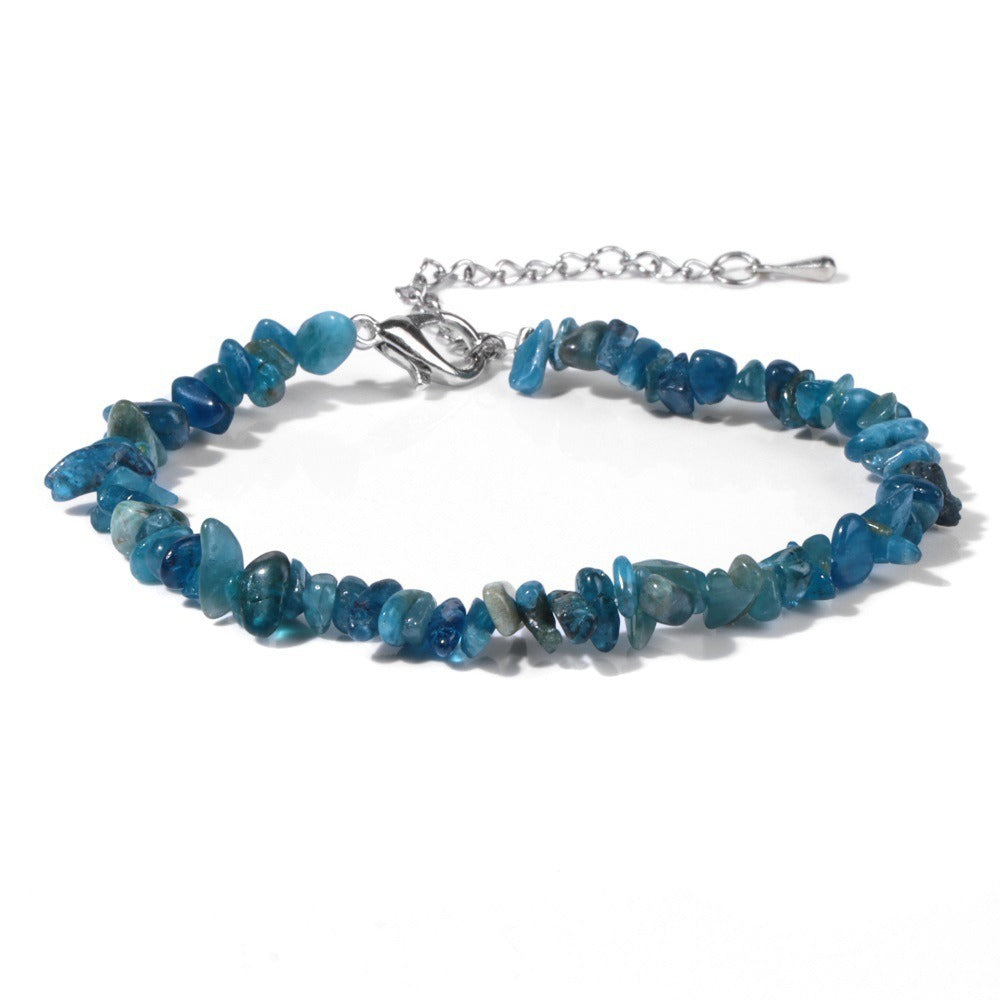 Natural Crystal Chip Adjustable Bracelets