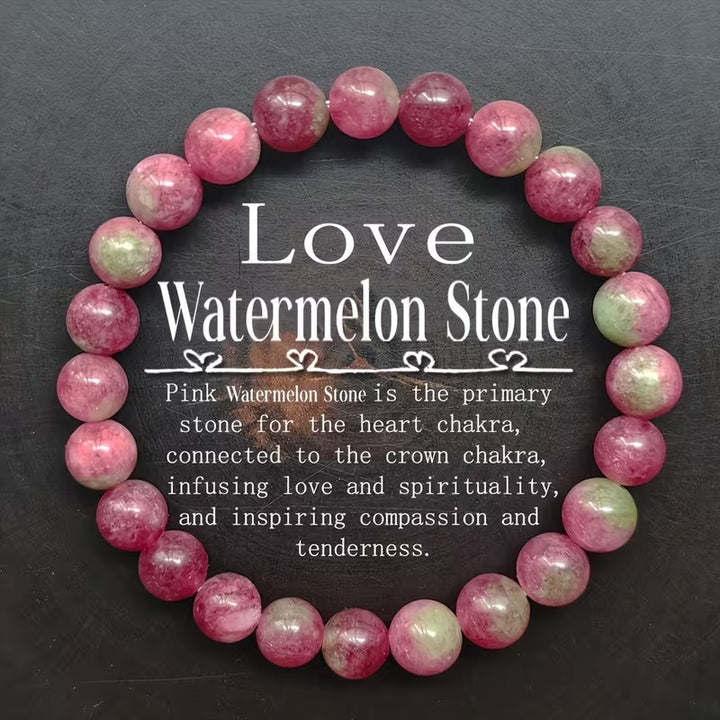 Crystal Energy Bracelet - Natural Gemstone Luck Bracelet European & American Niche Healing-Style Jewelry