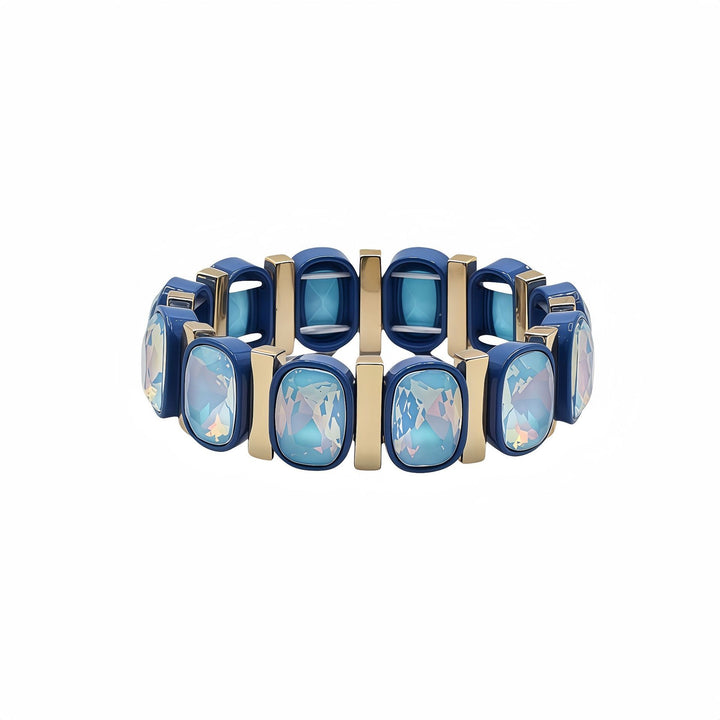 Vintage Y2K Crystal Enamel Stretch Bracelet