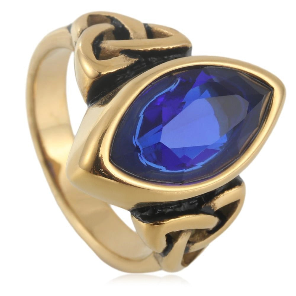Vintage Celtic Knot Marquise Ring