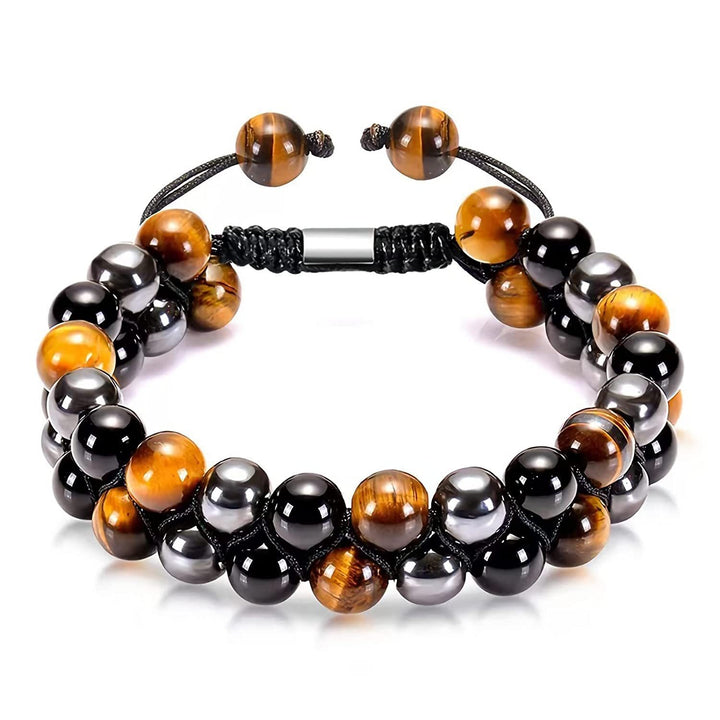 Double Layer Natural Tiger's Eye Bracelet