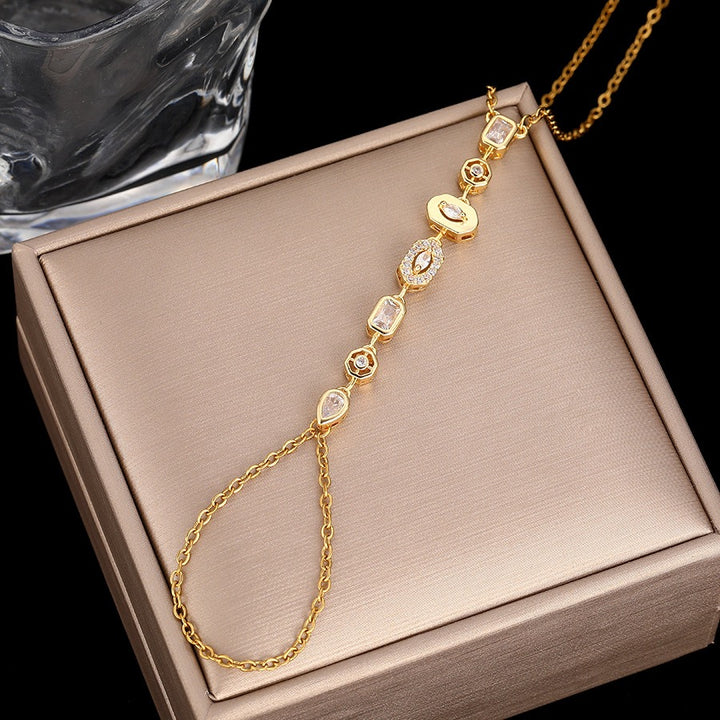 Multi-Facet Sparkle S925 Silver Colorful Stone Chain Bracelet