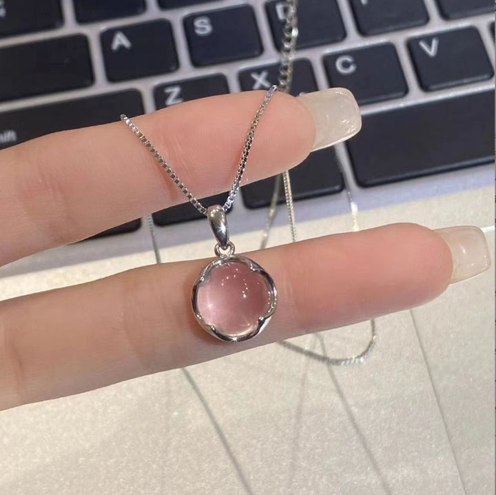 Natural Crystal Pendant Necklace