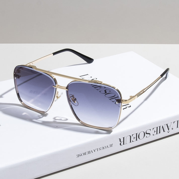 Timeless Double-Bridge Aviator Sunglasses