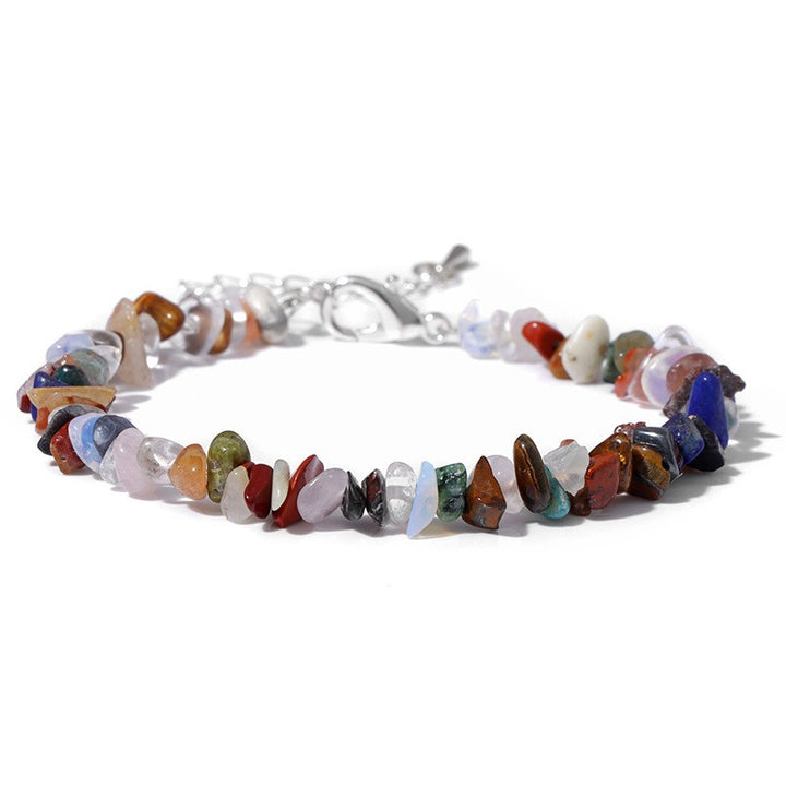 Natural Crystal Chip Adjustable Bracelets