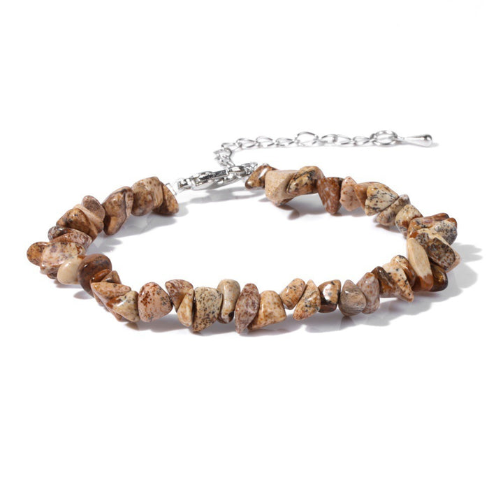 Natural Crystal Chip Adjustable Bracelets