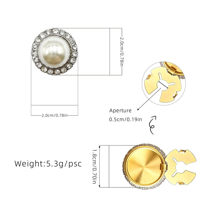 Vintage Charm Interchangeable Cufflink & Brooch Set Elegant Accents for Wrist & Chest