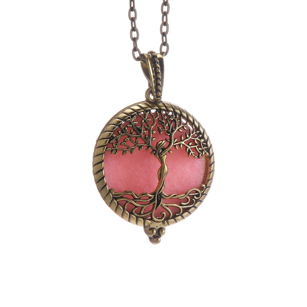 Vintage Antique Bronze/Silver Aromatherapy Essential Oil Diffuser Necklace