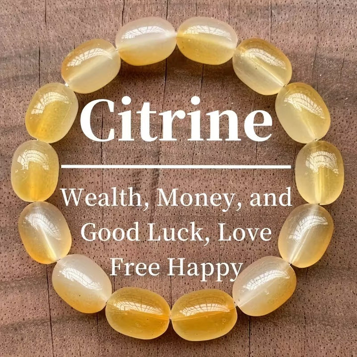 Crystal Energy Bracelet - Natural Gemstone Luck Bracelet European & American Niche Healing-Style Jewelry